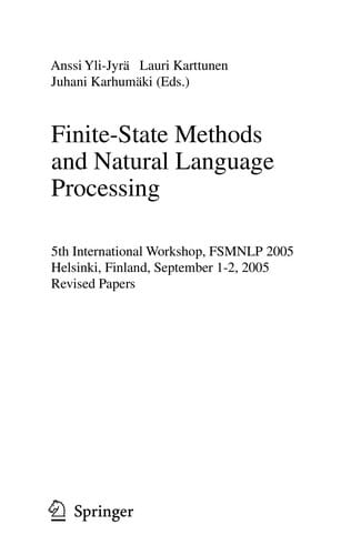 Finite-State Methods and Natural Language Processing