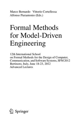 Formal Methods for Model-Driven Engineering
