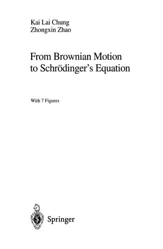 From Brownian motion to Schrodinger's Equation