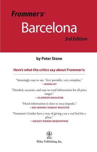 Frommer's Barcelona [2009]
