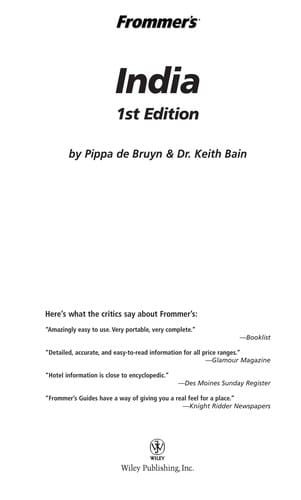 Frommer's India