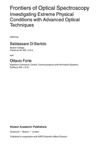 Frontiers of optical spectroscopy