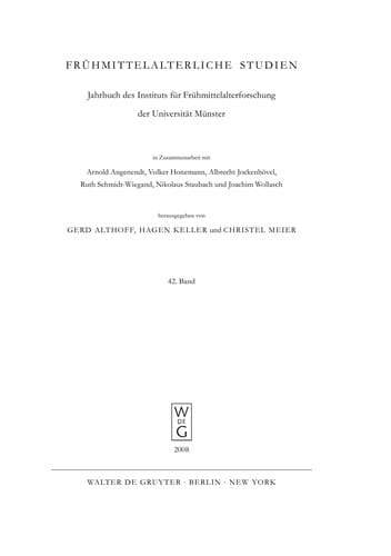 Jahrbuch des Instituts für Frühmittelalterforschung der Universität Münster