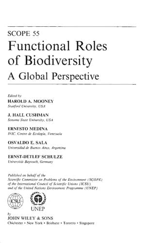 Functional roles of biodiversity