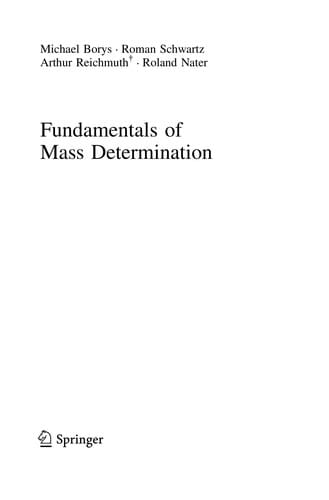 Fundamentals of Mass Determination