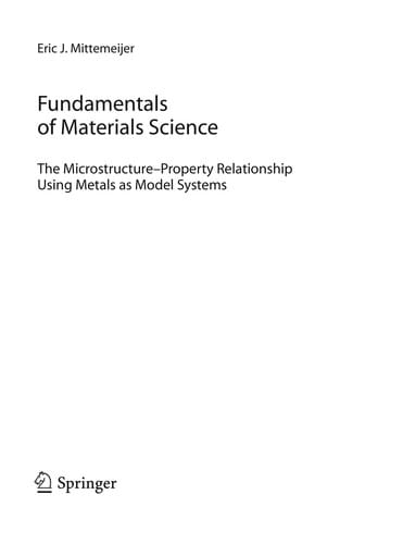 Fundamentals of materials science