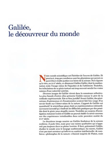 Galilée, le découvreur du monde