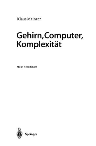 Gehirn, Computer, Komplexität
