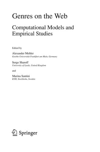 Genres on the Web