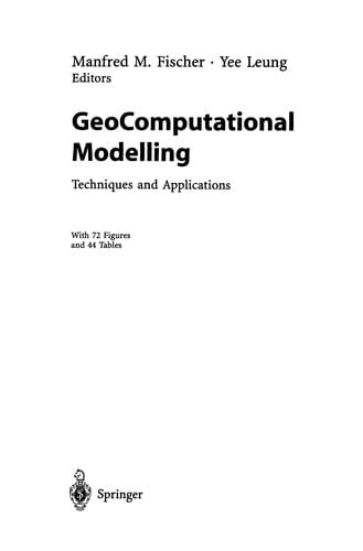 GeoComputational Modelling