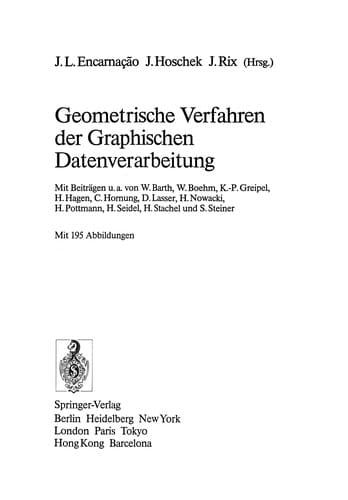 Geometrische Verfahren der Graphischen Datenverarbeitung