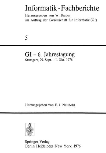 GI -- 6. Jahrestagung