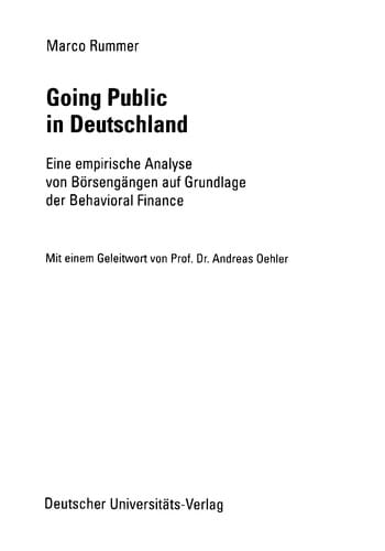 Going Private in Deutschland