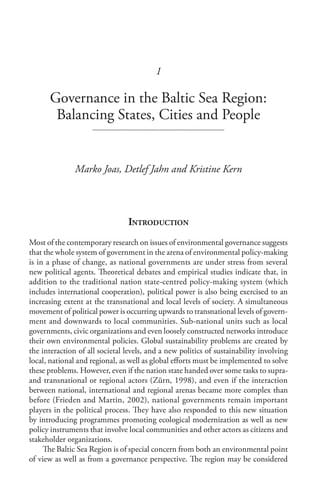 Governing a common sea