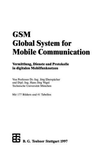 GSM Global System for Mobile Communication