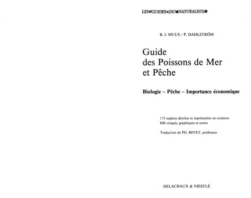 Guide des poissons de mer et de pêche