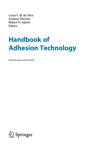 Handbook of Adhesion Technology