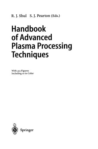 Handbook of Advanced Plasma Processing Techniques