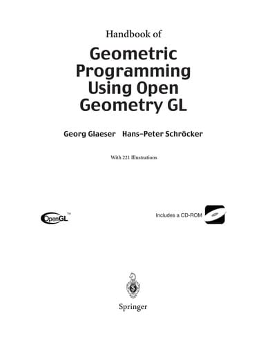 Handbook of Geometric Programming Using Open Geometry GL