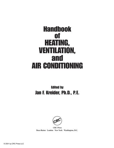 Handbook of Heating, Ventilation, Air Conditioning, and Refrigeration