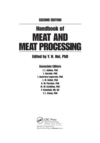 Handbook of meat and meat processing