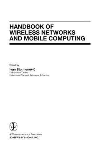 Handbook of wireless networks and mobile computing