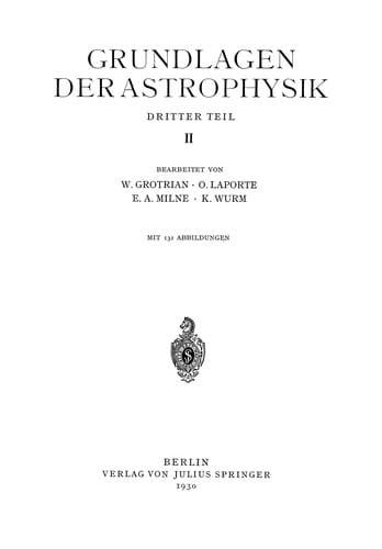 Handbuch der Astrophysik