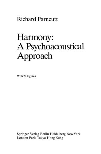 Harmony: A Psychoacoustical Approach