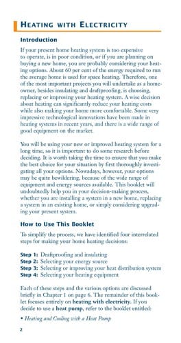Heating with electricity