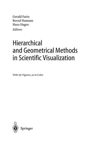 Hierarchical and geometrical methods in scientific visualization