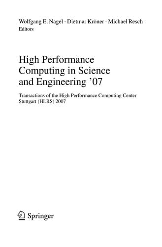 High performance computing in science and engineering '07