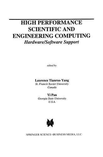 High Performance Scientific and Engineering Computing