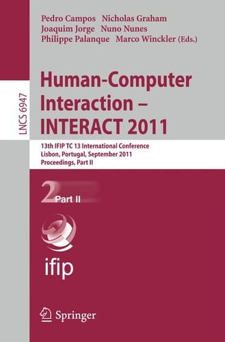 Human-Computer Interaction – INTERACT 2011