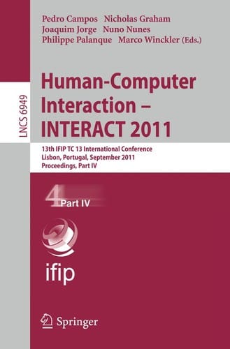 Human-Computer Interaction – INTERACT 2011