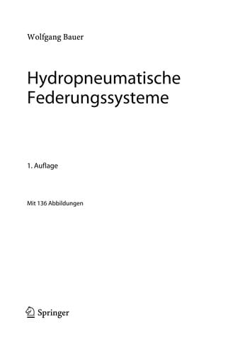Hydropneumatische Federungssysteme (VDI-Buch) (German Edition)