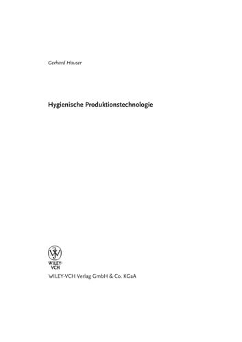 Hygienische produktionstechnologie