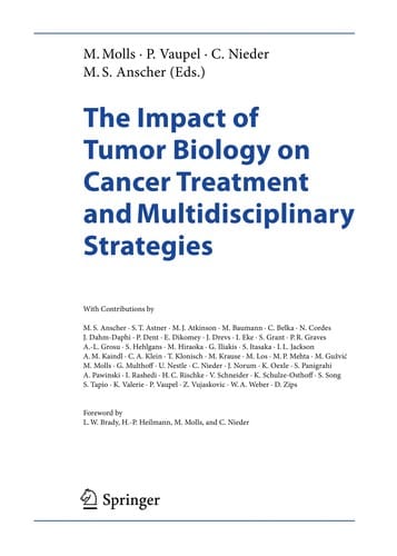 The Impact of Tumor Biology on Cancer Treatment and Multidisciplinary Strategies