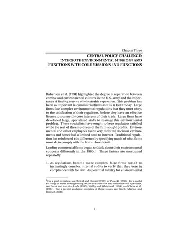 Implementing proactive environmental management