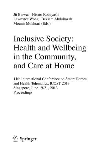 Inclusive Society: Health and Wellbeing in the Community, and Care at Home