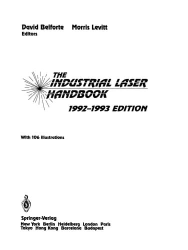 The Industrial Laser Handbook