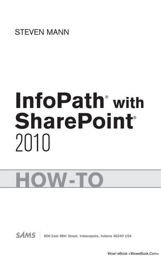 InfoPath with SharePoint 2010 how-to