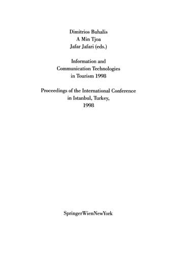 Information and Communication Technologies in Tourism 1998