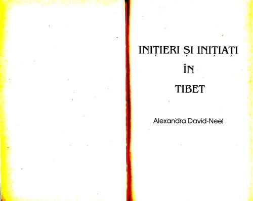 Iniţieri şi iniţiati în Tibet