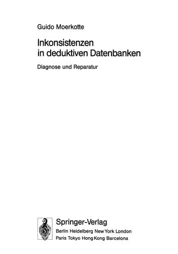 Inkonsistenzen in deduktiven Datenbanken