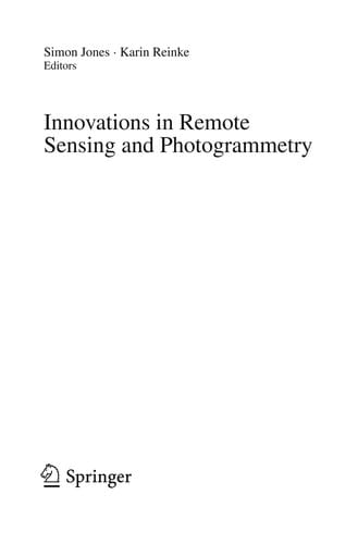 Innovations in Remote Sensing and Photogrammetry
