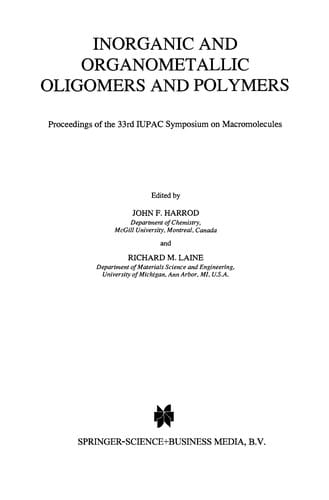 Inorganic and Organometallic Oligomers and Polymers