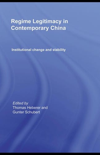 Regime legitimacy in contemporary China