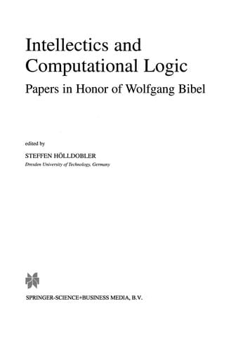 Intellectics and Computational Logic