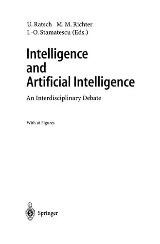 Intelligence and Artificial Intelligence