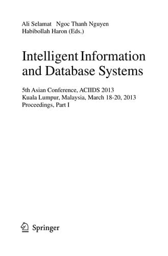 Intelligent Information and Database Systems